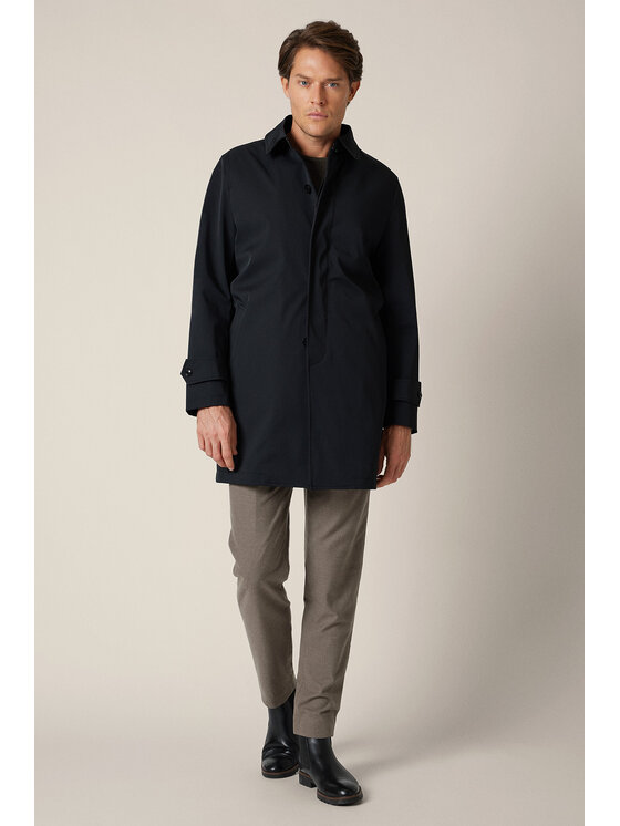 Lancerto Lancerto Płaszcz Vernier KU073225000003 Granatowy Regular Fit
