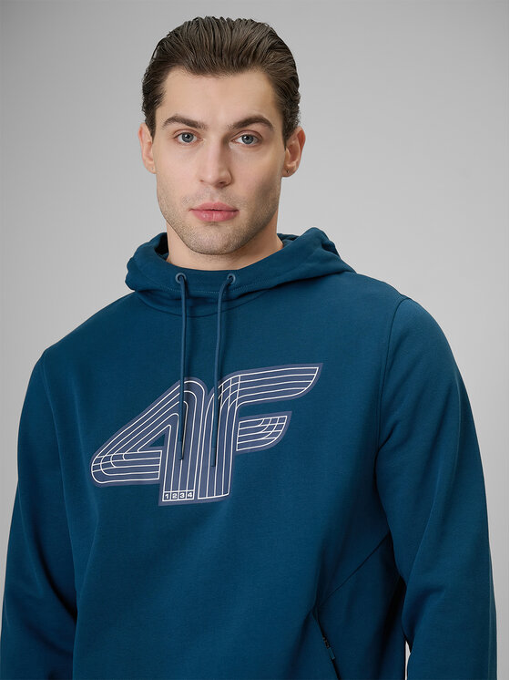 4F 4F Bluza COMMERCIAL 3 Turkusowy Regular Fit
