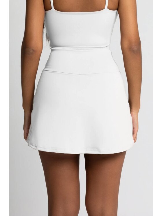 Chiara Wear Chiara Wear Spódnica Spódniczka z kolarkami TENIS Biały Ahletic Fit