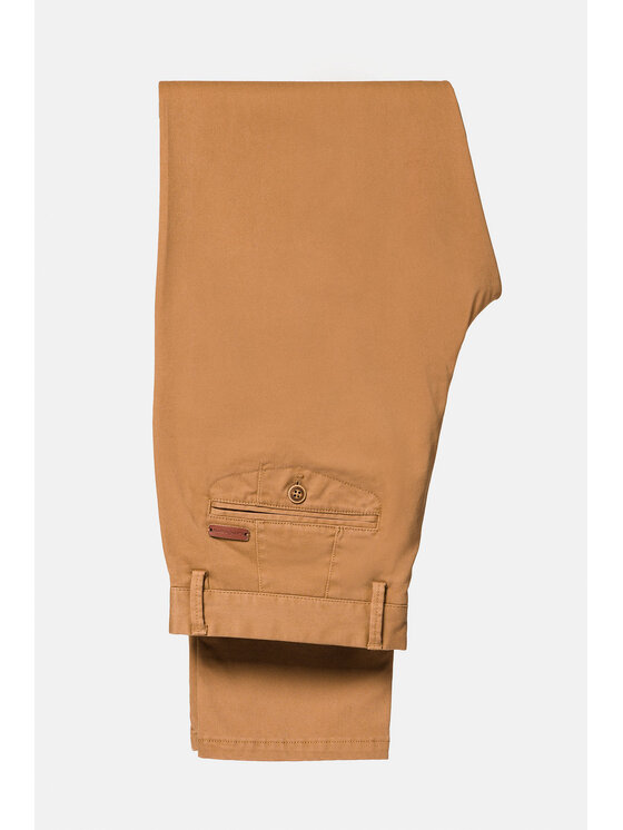 Lancerto Lancerto Chinosy Monaco SP082123000008 Brązowy Slim Fit