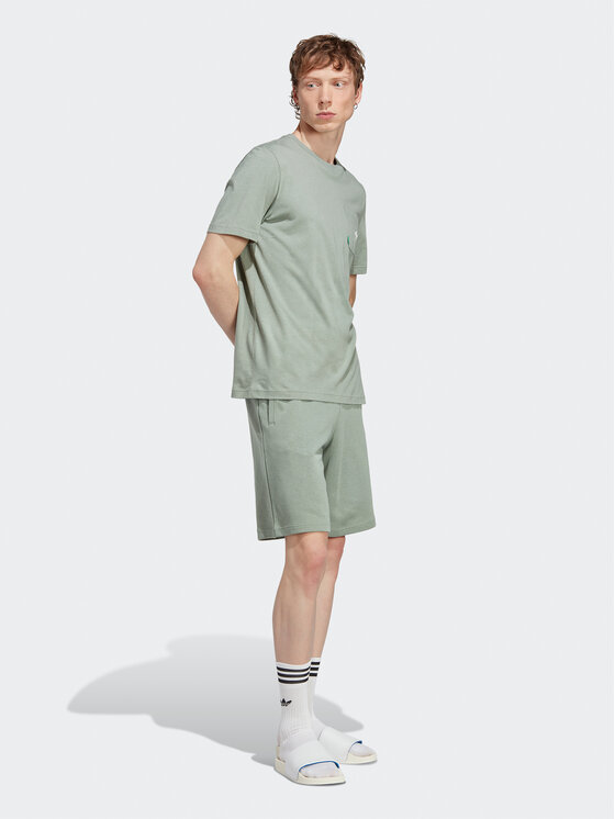 adidas adidas T-Shirt Essentials+ Made With Hemp T-Shirt HR2955 Zielony Regular Fit