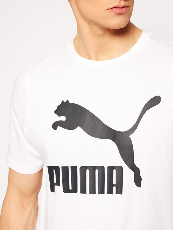 Puma Puma T-Shirt Classics Logo 530088 Bílá Regular Fit