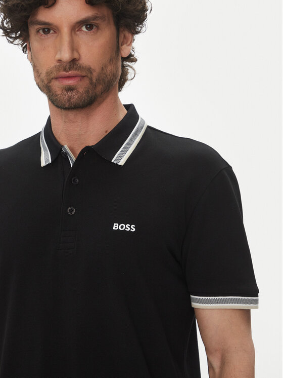 BOSS BOSS Polo majica Paddy 50469055 Črna Regular Fit