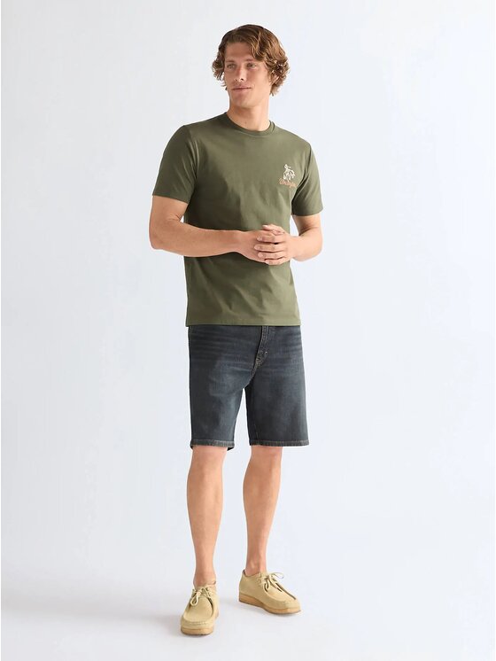 Wrangler Wrangler Szorty jeansowe COWBOY SHORTS Szary Regular Fit