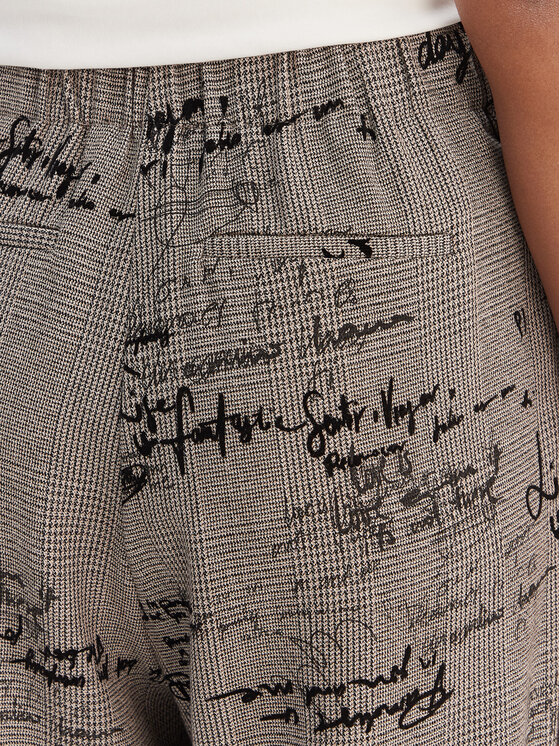 Desigual Desigual Текстилни панталони 26SWPW39 Кафяв Regular Fit