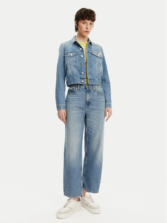 Calvin Klein Jeans Calvin Klein Jeans Traperice J20J225604 Plava Straight Fit