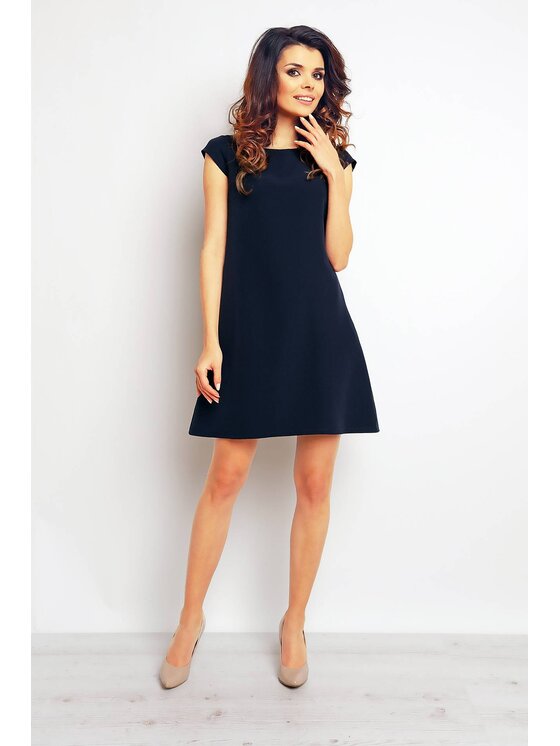 Infinite You Infinite You Sukienka letnia M074 Granatowy Basic Fit