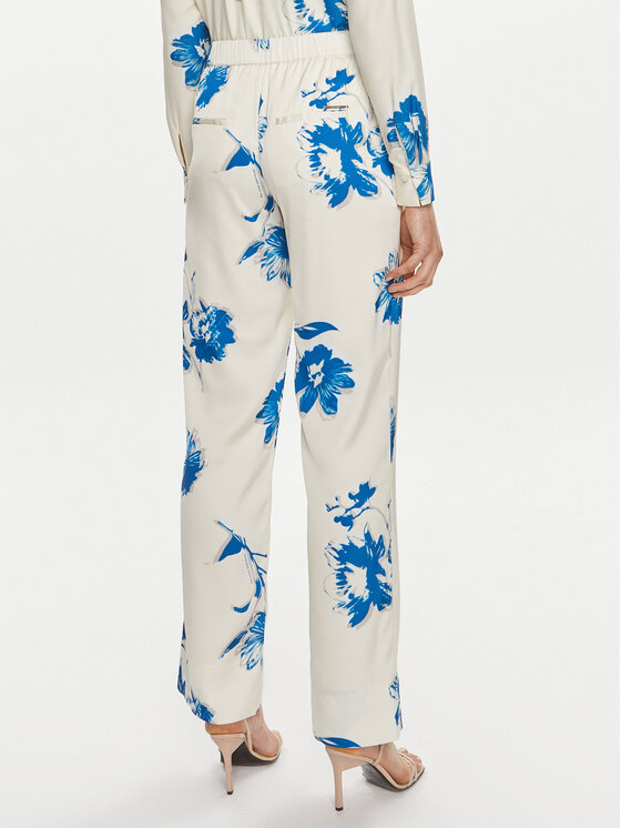 Calvin Klein Calvin Klein Pantaloni di tessuto K20K206662 Bianco Regular Fit