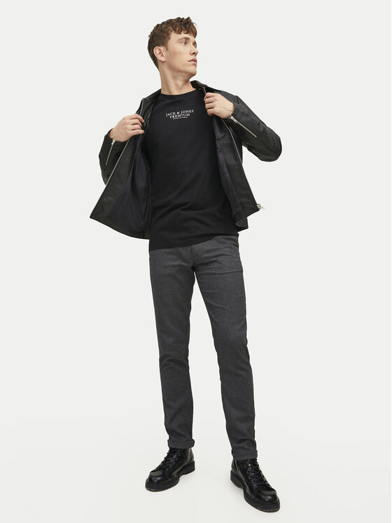 Jack & Jones Jack & Jones Tricou Archie 12217167 Negru Regular Fit