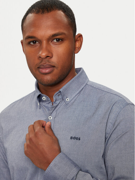 BOSS Boss Srajca 50520259 Mornarsko modra Casual Fit