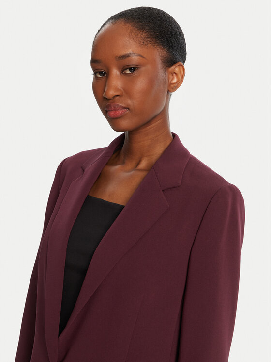 BOSS BOSS Marynarka Jocaluah 50490053 Bordowy Regular Fit