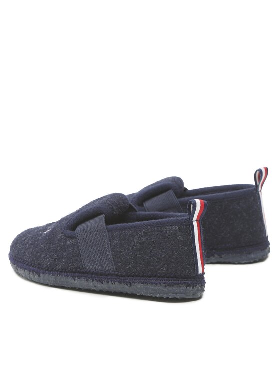 Tommy Hilfiger Tommy Hilfiger Kapcie Indoor Slipper T1B1-32552-1506 Granatowy