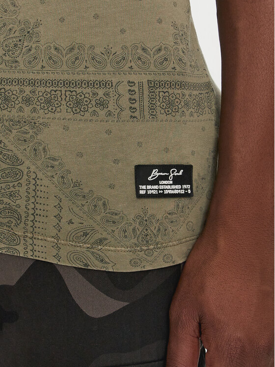 Brave Soul Brave Soul T-Shirt MTS-568MASCADA Χακί Regular Fit