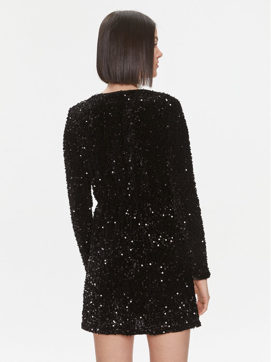 Liu Jo Liu Jo Rochie cocktail MF3253 J4591 Negru Regular Fit