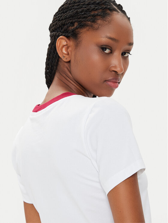 Juicy Couture Juicy Couture Футболка Dump Him JCWCT23314 Білий Slim Fit
