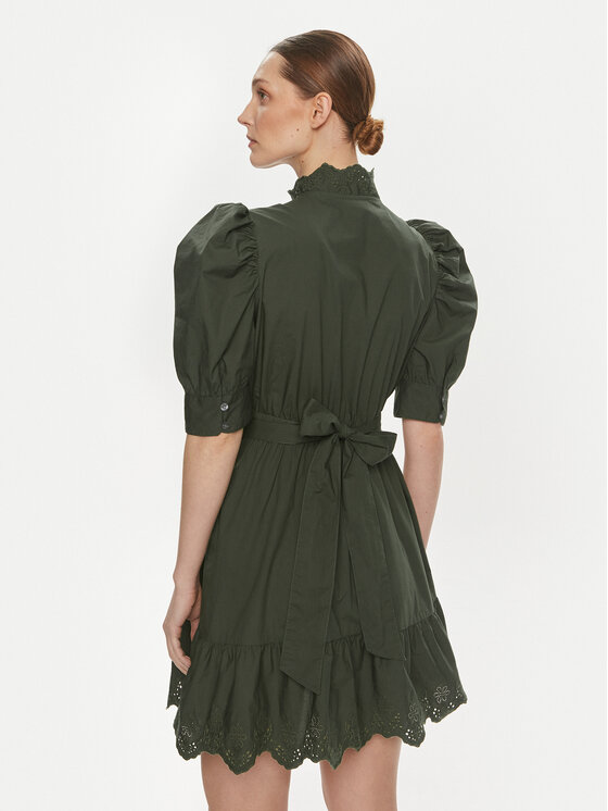 Gap Gap Košilové šaty 792564 Zelená Regular Fit