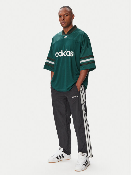 adidas adidas T-Shirt Adicolor KR1401 Zielony Loose Fit