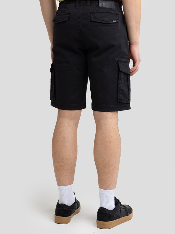 BIG STAR BIG STAR Szorty materiałowe MORRISE_906_110 Czarny Classic Fit