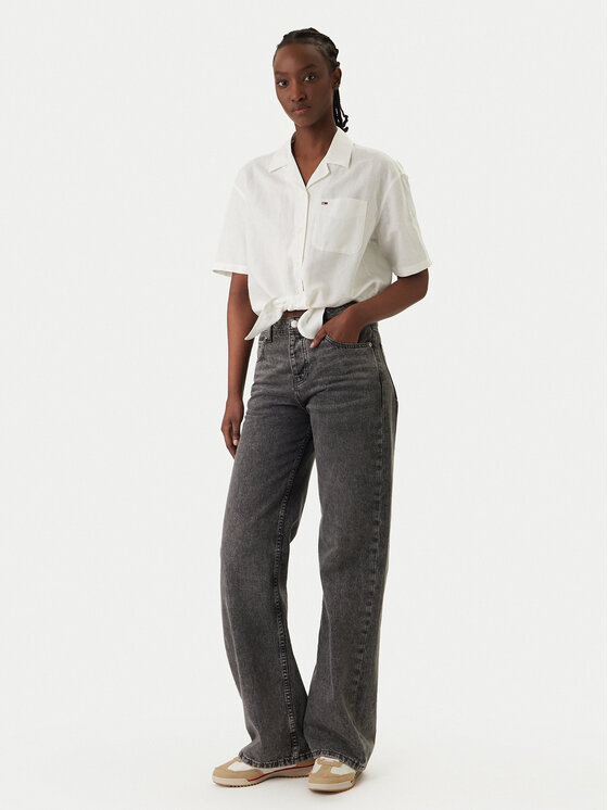 Tommy Jeans Tommy Jeans Πουκάμισο DW0DW22210 Λευκό Relaxed Fit