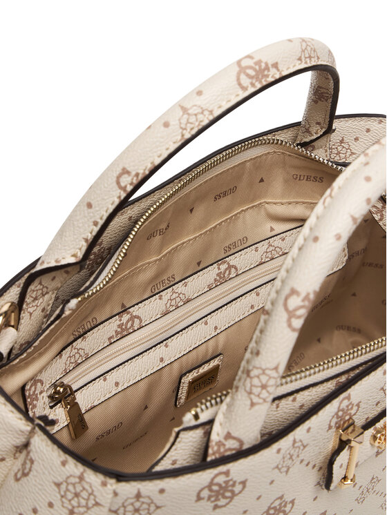 Guess Guess Geantă Carrie Logo HWGP98 98060 Écru