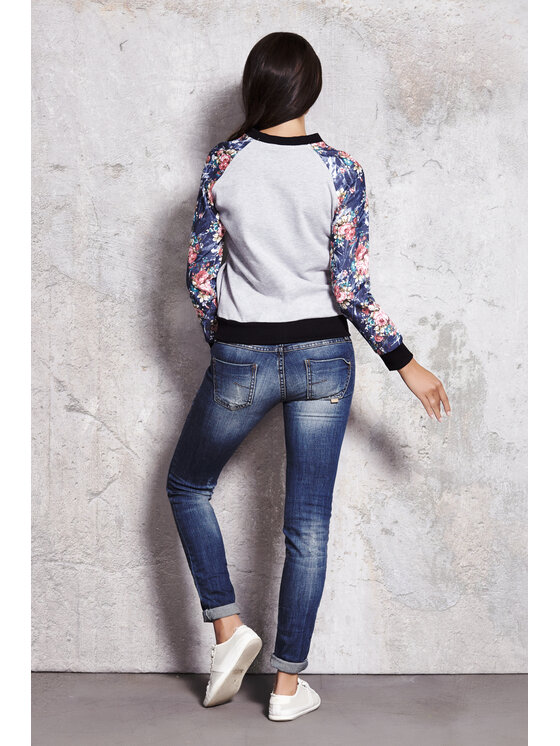 Infinite You Infinite You Kurtka damska M019 Szary Basic Fit