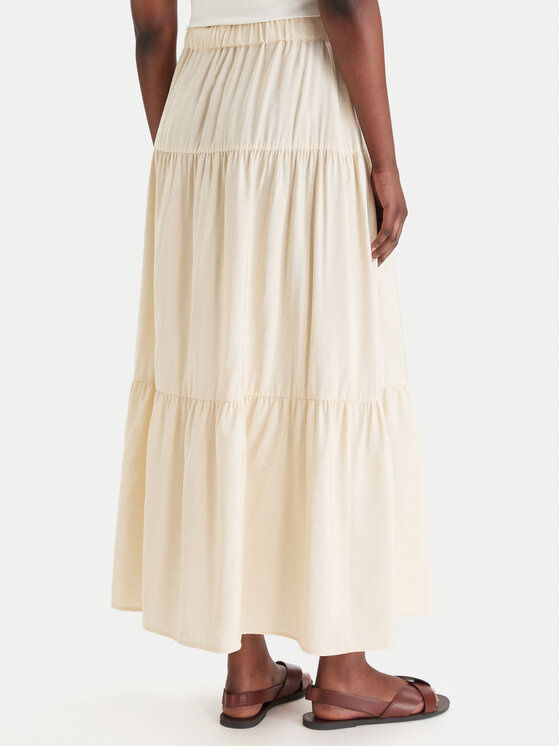 Marella Marella Maxi krilo Ciocca 2613101084 Écru Regular Fit