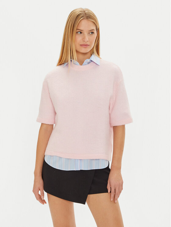 Gina Tricot Sveter 22271 Ružová Regular Fit
