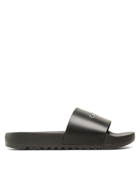 Calvin Klein Iešļūcenes Chuncky Pool Slide Rub HM0HM01063 Melns