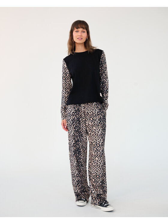 Le Songe Le Songe Longsleeve GINA Czarny Regular Fit