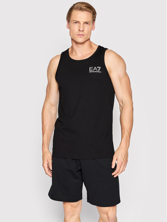 EA7 Emporio Armani TankTop 3LPH04 PJEEZ 1200 Schwarz Regular Fit