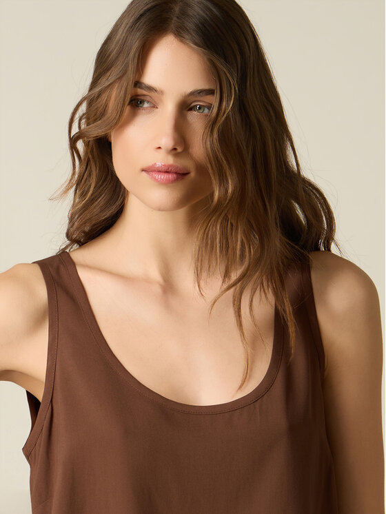 Oltre Oltre Blusa 2059J000830N032 Marrone Regular Fit