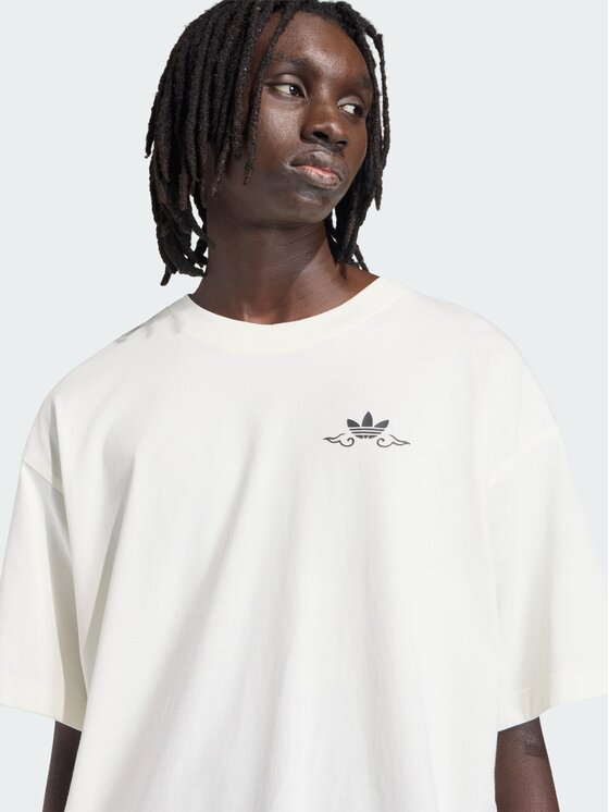 adidas adidas T-Shirt 162213 Biały Oversize