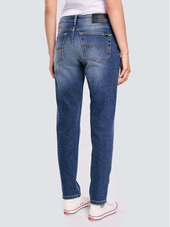 BIG STAR BIG STAR Jeansy MAGGIE Granatowy Tapered Fit
