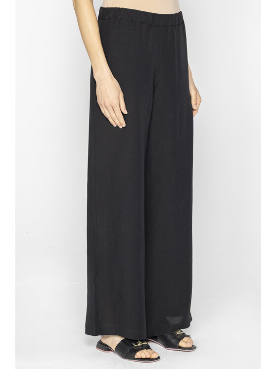 Deni Cler Milano Deni Cler Milano Spodnie materiałowe T-DC-5248-E2-20-90-1 Czarny Loose Leg