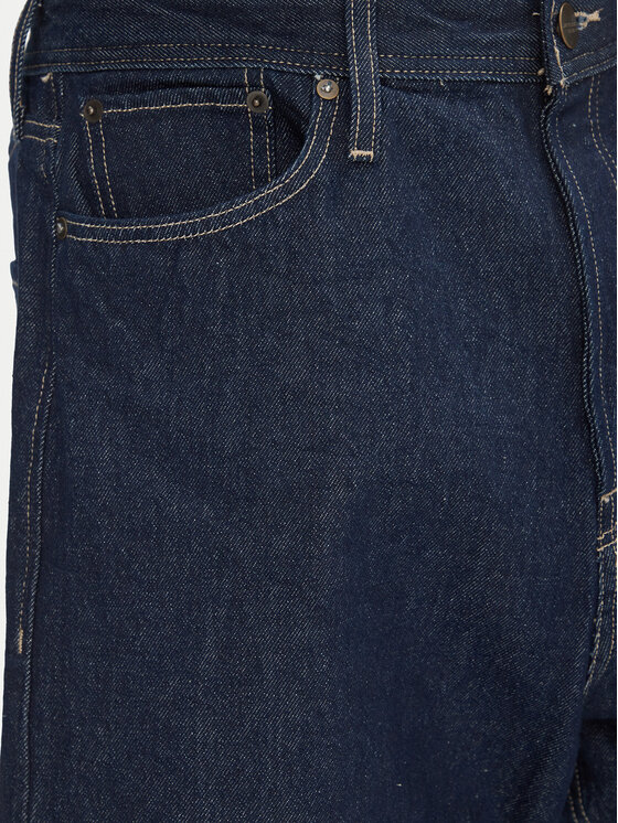 Jack&Jones Jack&Jones Jeans kratke hlače Ron 12272214 Mornarsko modra Baggy Fit