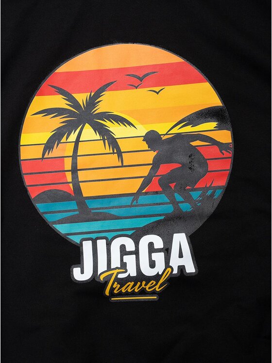 Jigga Wear Jigga Wear Bluza Szeroka luźna kangurka gruba 123526 Czarny Oversize