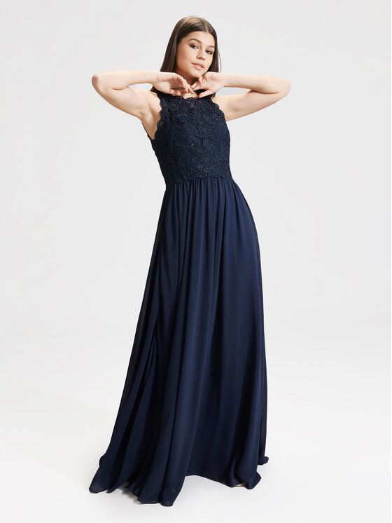 Hey Kyla Hey Kyla Abendkleid 5AG046HK Dunkelblau Regular Fit