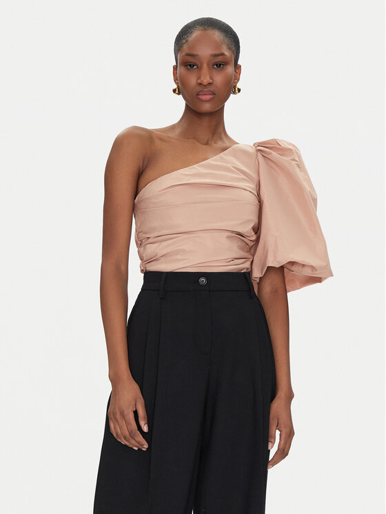PINKO Blúzka Magnanina 104826 Y3LE Béžová Regular Fit