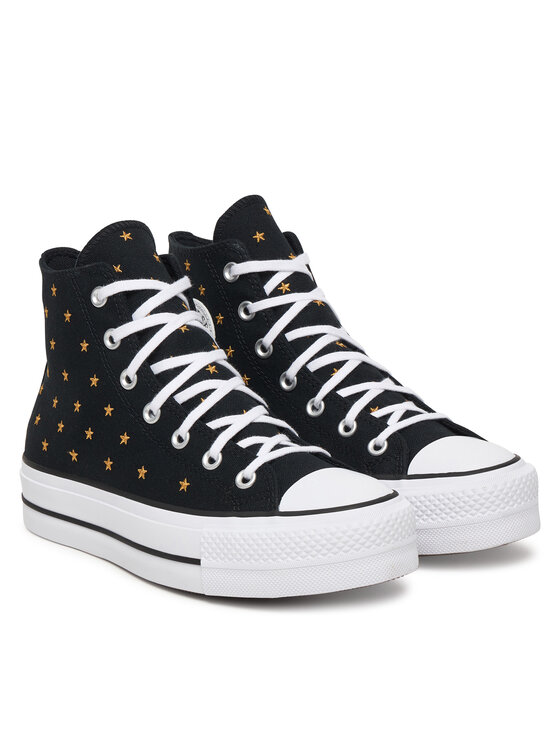 Converse Converse Кеди Chuck Taylor All Star Lift Platform Embroidered Stars A16113C Чорний