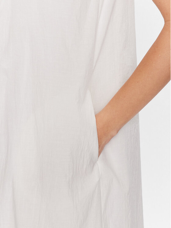 Fabiana Filippi Fabiana Filippi Φόρεμα καλοκαιρινό ABD273B590 Λευκό Relaxed Fit