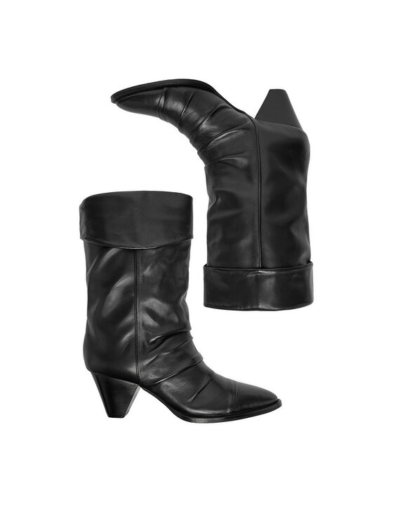 Badura Badura Škornji EO-APRIL-25FW218-1 Črna