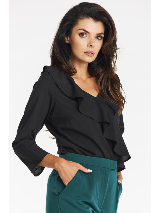 Awama Awama Blusa A688 Nero Basic Fit