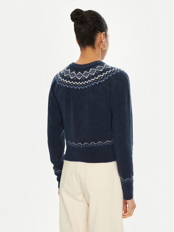 Guess Guess Strickjacke W4PR0Y Z3LQ0 Dunkelblau Regular Fit