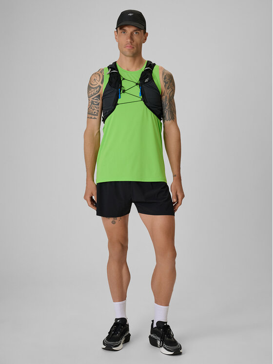 4F 4F Tank top FLOW MOTION Zielony Regular Fit