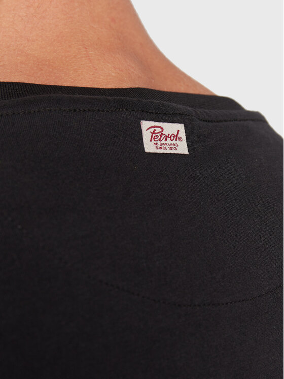 Petrol Industries Petrol Industries T-Shirt Logo M-3020-TSR600 Schwarz Regular Fit