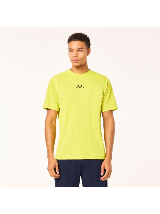 Oakley Oakley T-Shirt FOA400445 Żółty Regular Fit