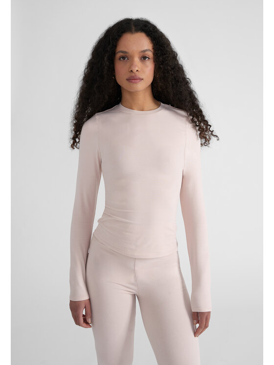 Style Republic Style Republic T-Shirt Long Sleeve T-Shirt Różowy Curvy Fit