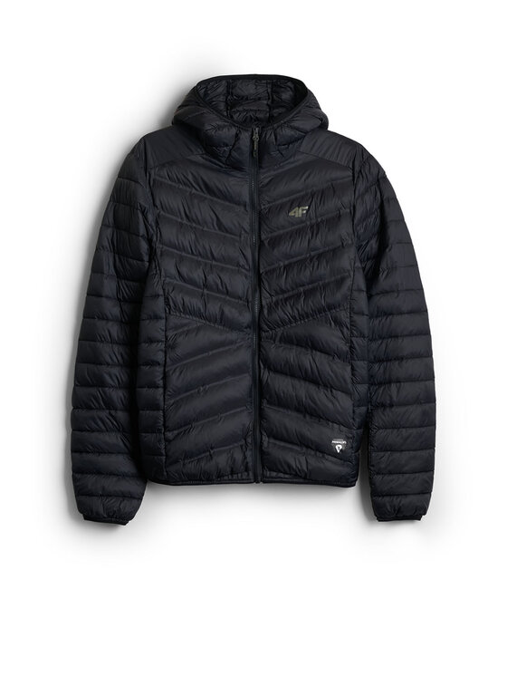 4F 4F Kurtka puchowa TREKKING Czarny Regular Fit