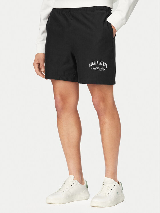 Calvin Klein Jeans Calvin Klein Jeans Αθλητικό σορτς Terry LV04RF275G Μαύρο Regular Fit