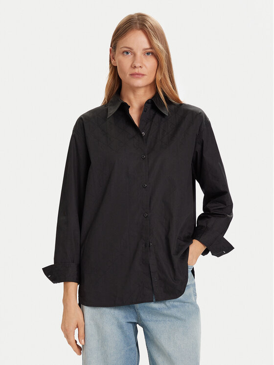 Calvin Klein Jeans Calvin Klein Jeans Ing LV044D167G Fekete Relaxed Fit